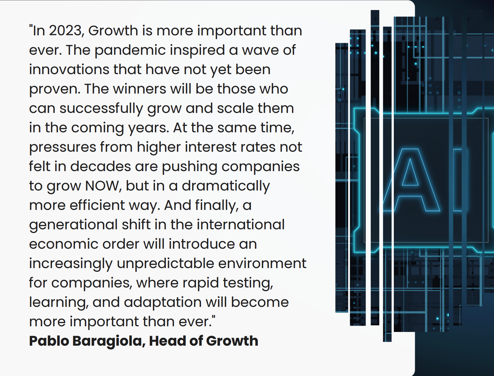 Avis sur le growth - rapport 2023